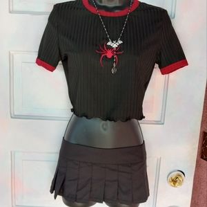 Micro-mini skirt y2k Paris Hilton/Britney Spears aesthetic generation kiss rare!